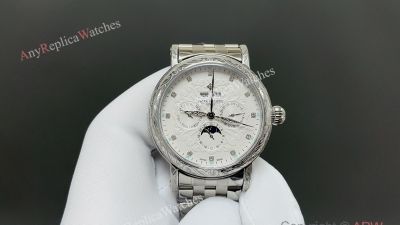 Patek Philippe Calatrava CH29-535 Movement 42mm SS Band Engraved WG/RG Bezel Watch
